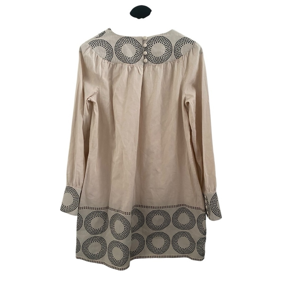 Generra Elegant Beige Circle Pattern Dress I Size: 8 - Picture 6 of 10